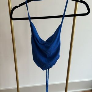 shein backless tie tank